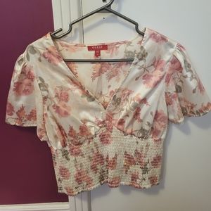 Large floral guess top